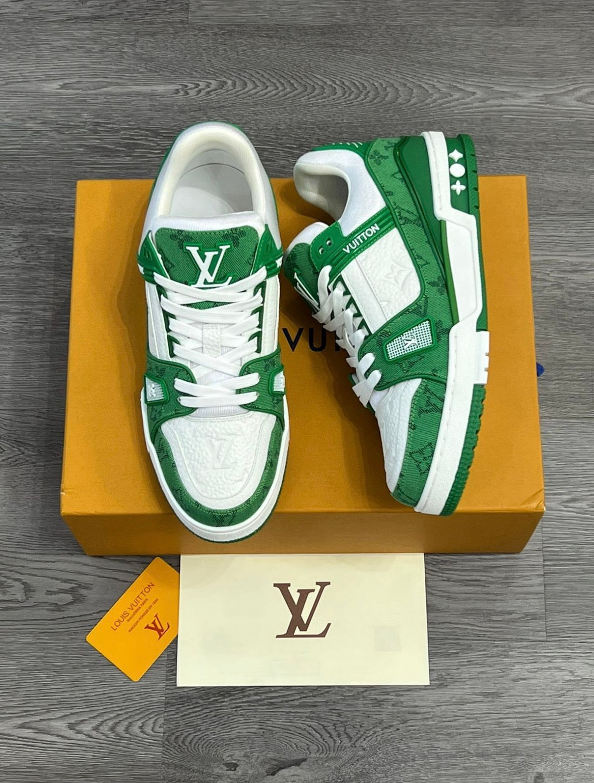 Louis Vuitton - Trainer Blanc & Vert