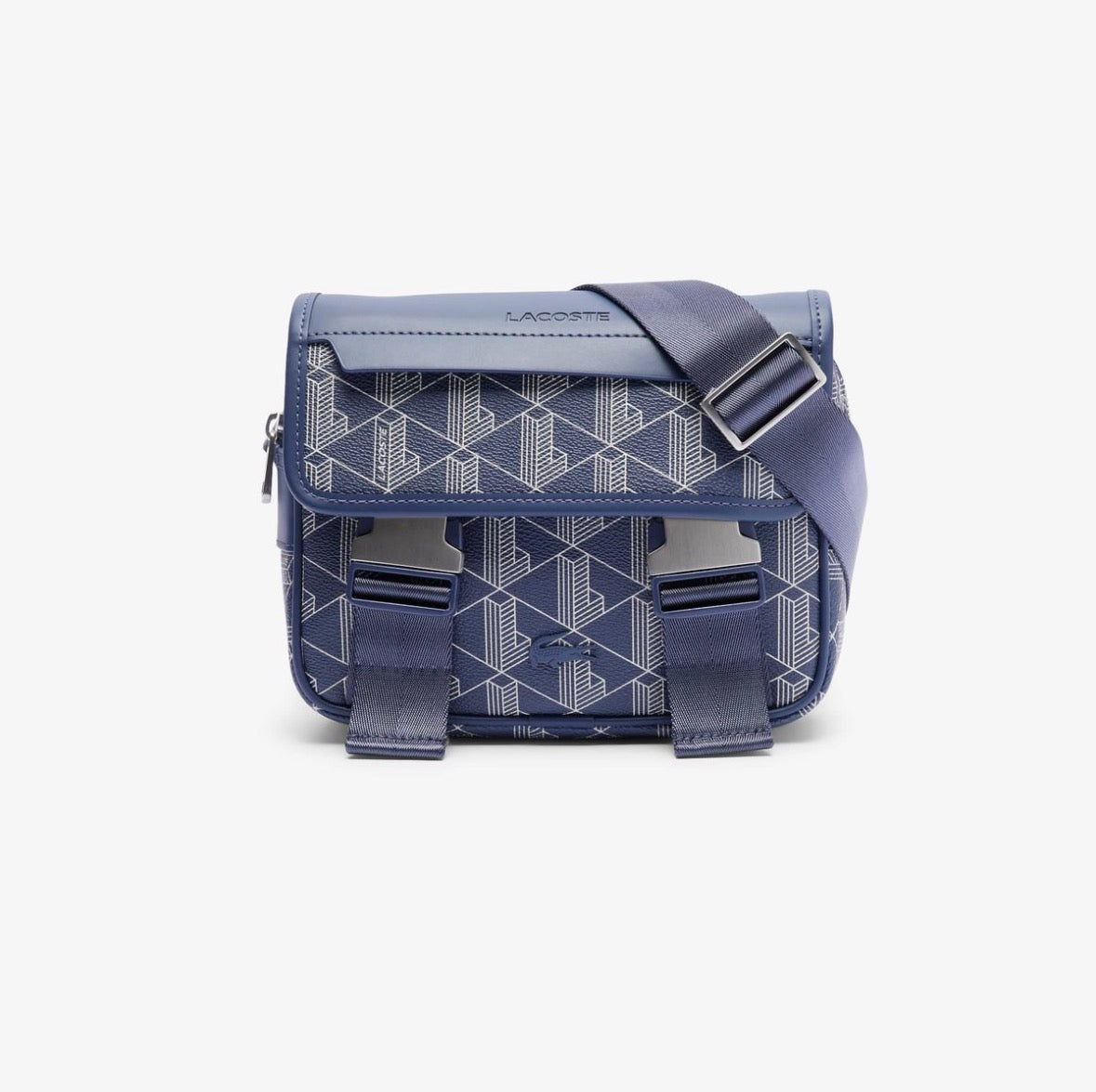 Sacoche Lacoste Monogramme - Noir, Bleu, Vert & Gris