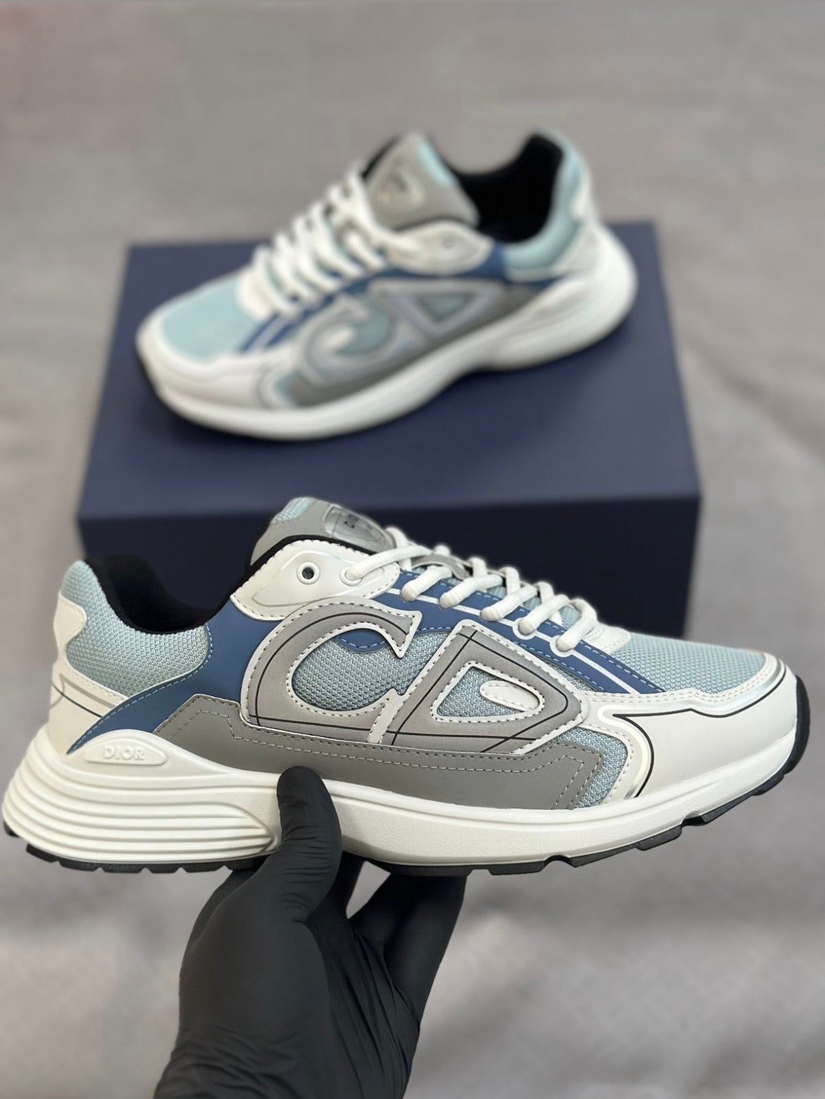 Dior B30 sneakers - Bleu & Gris