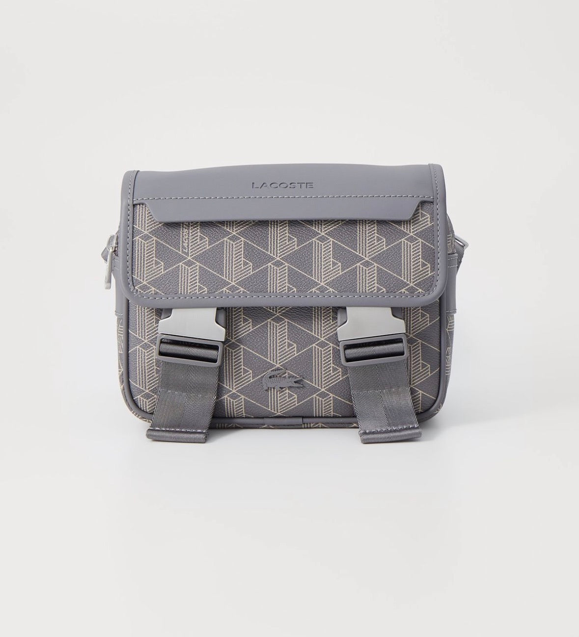 Sacoche Lacoste Monogramme - Noir, Bleu, Vert & Gris