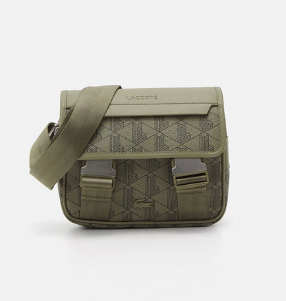 Sacoche Lacoste Monogramme - Noir, Bleu, Vert & Gris