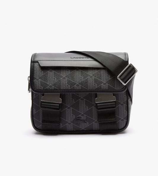 Sacoche Lacoste Monogramme - Noir, Bleu, Vert & Gris